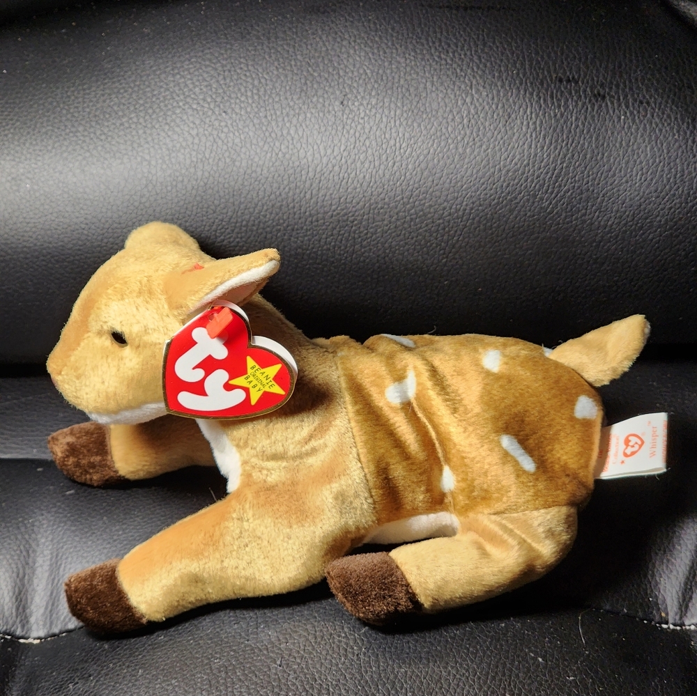TY Beanie Baby Whisper the Deer - 1998